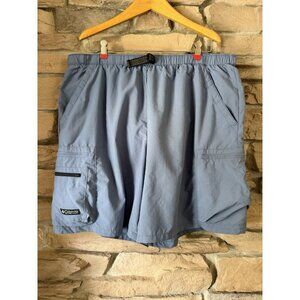 Columbia Mens Extra Large Blue Logo Cargo Utility Pocket Swim Trunks